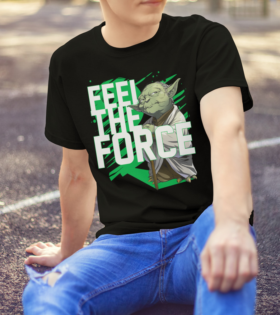Star Wars Feel The Force Yoda Jedi Master T-Shirt