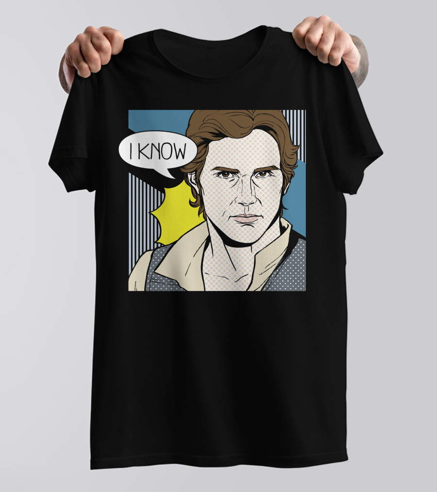 Star Wars Han Solo I Know Pop Art Retro Couples Fan Favorite T-Shirt