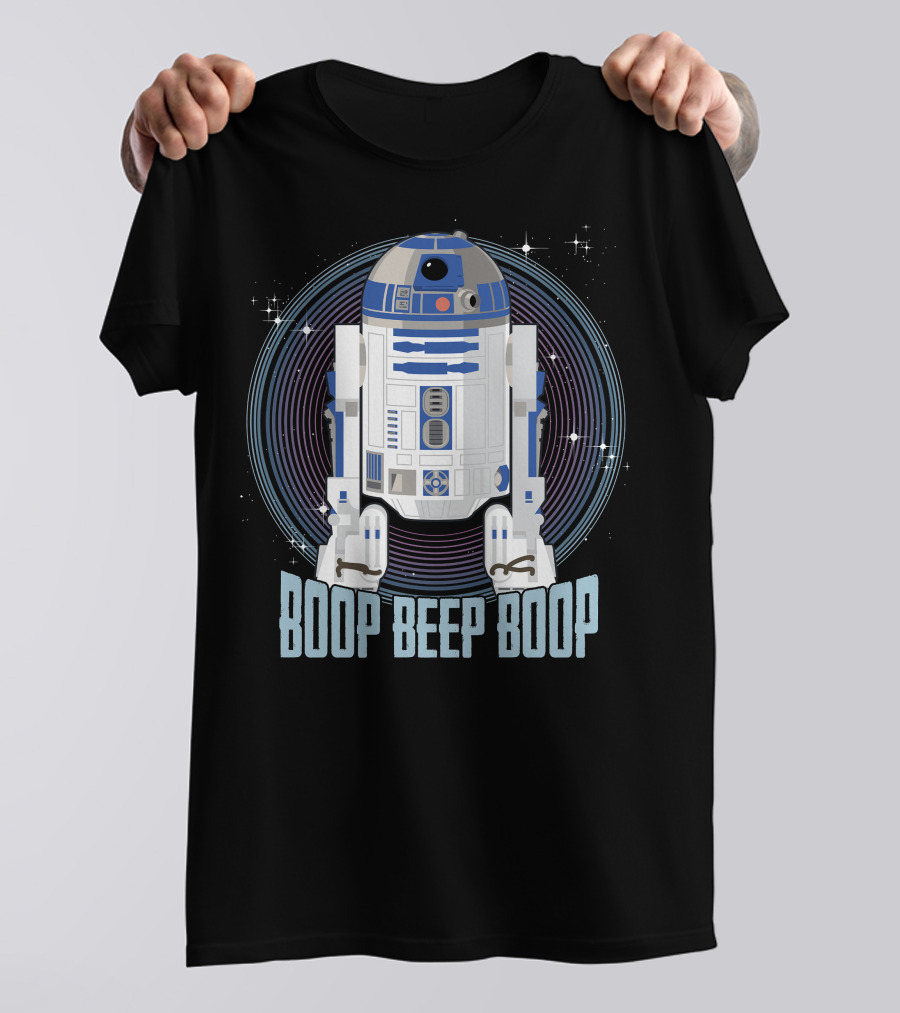 Star Wars R2-D2 Boop Beep Boop Circle T-Shirt