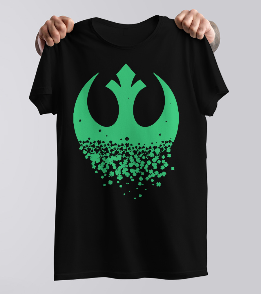 Star Wars Rebel Alliance Saint Patricks Day Clover Emblem T-Shirt