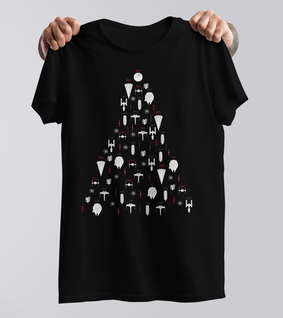 Star Wars Ships Christmas Tree T-Shirt