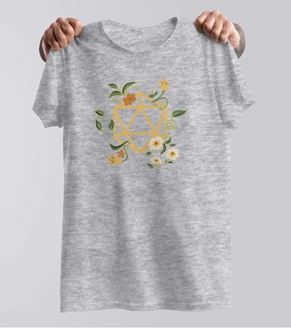 Harli Kane Pax Eastharli Hero Floral Druid Dice Dungeons And Dragons T-Shirt