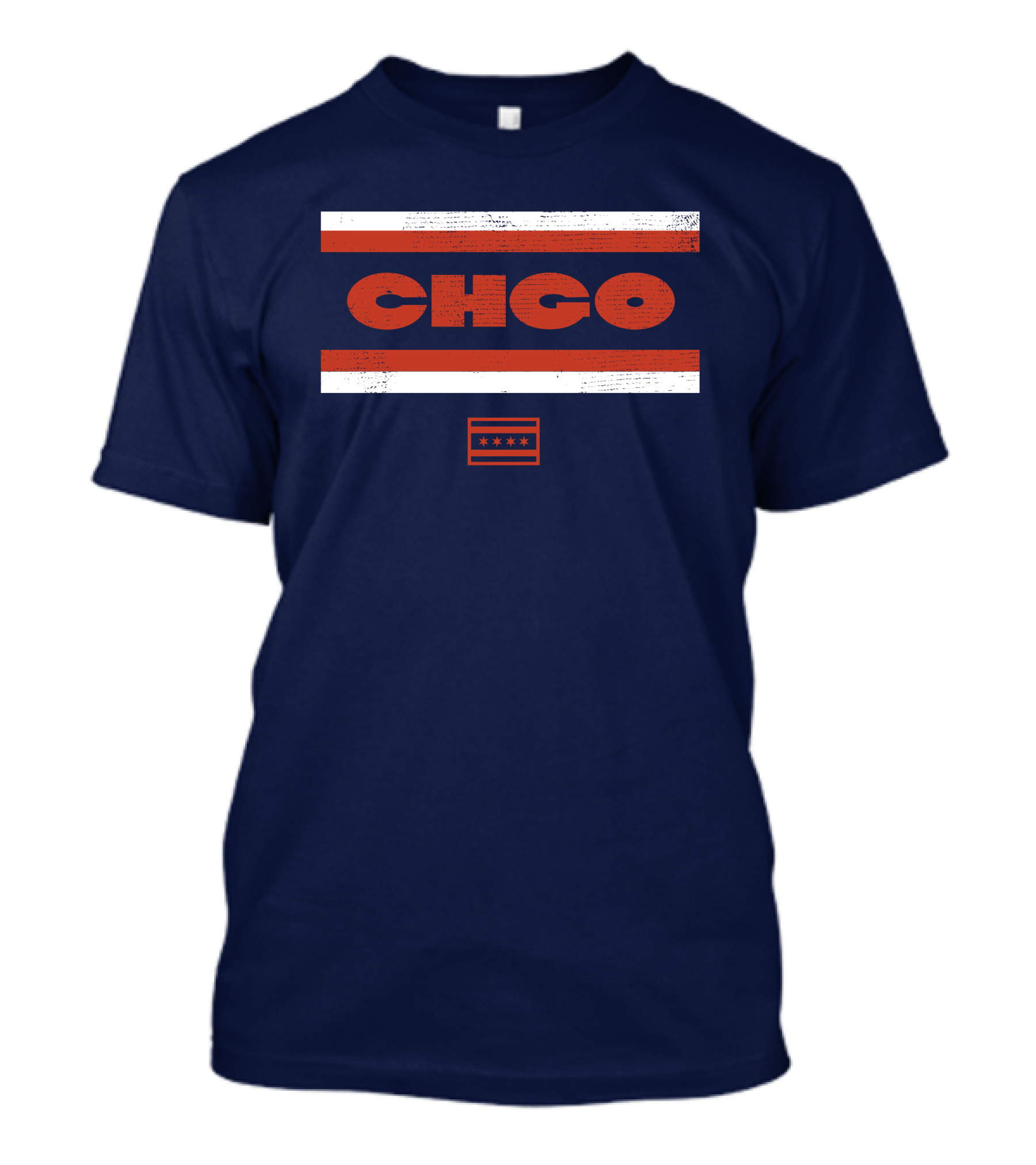 CHGO Sports CHGO Bears Chicago Flag Stripe T-Shirt