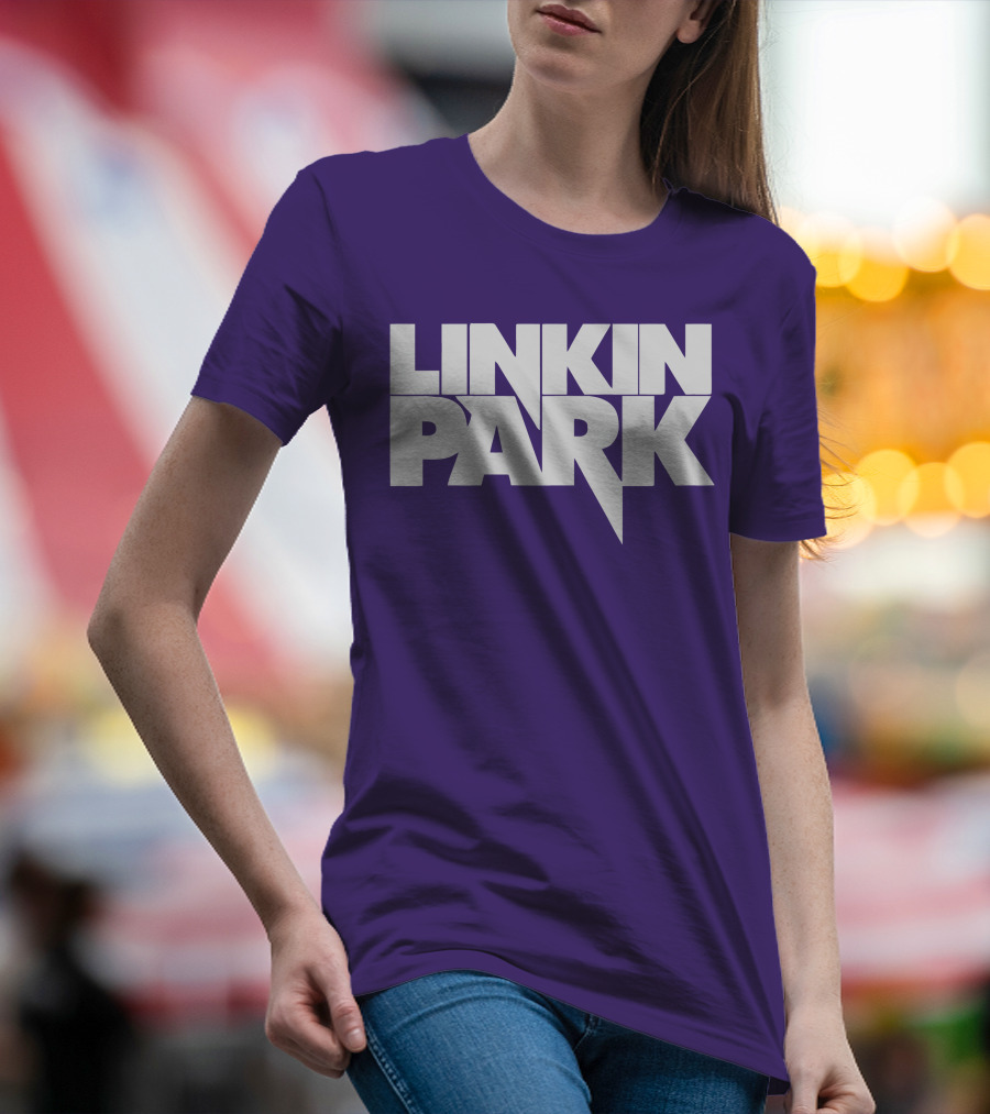 Linkin Park Logo Purple Background T-Shirt