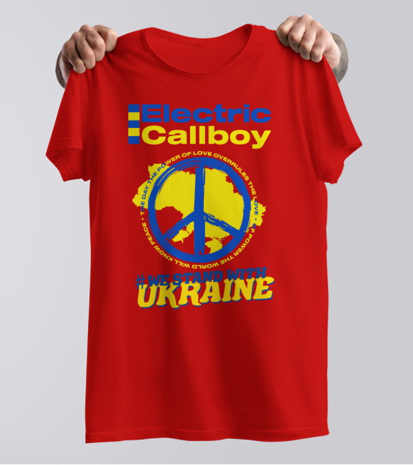 Electric Callboy We Stand With Ukraine Power Of Love T-Shirt