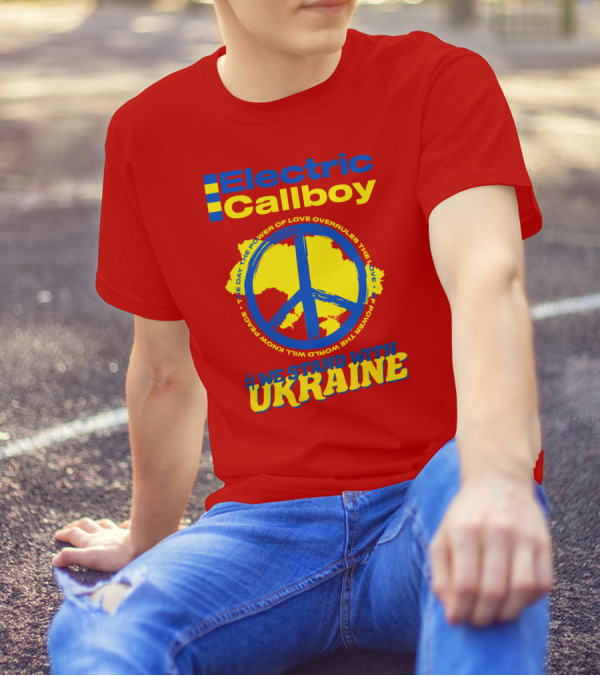 Electric Callboy We Stand With Ukraine Power Of Love T-Shirt