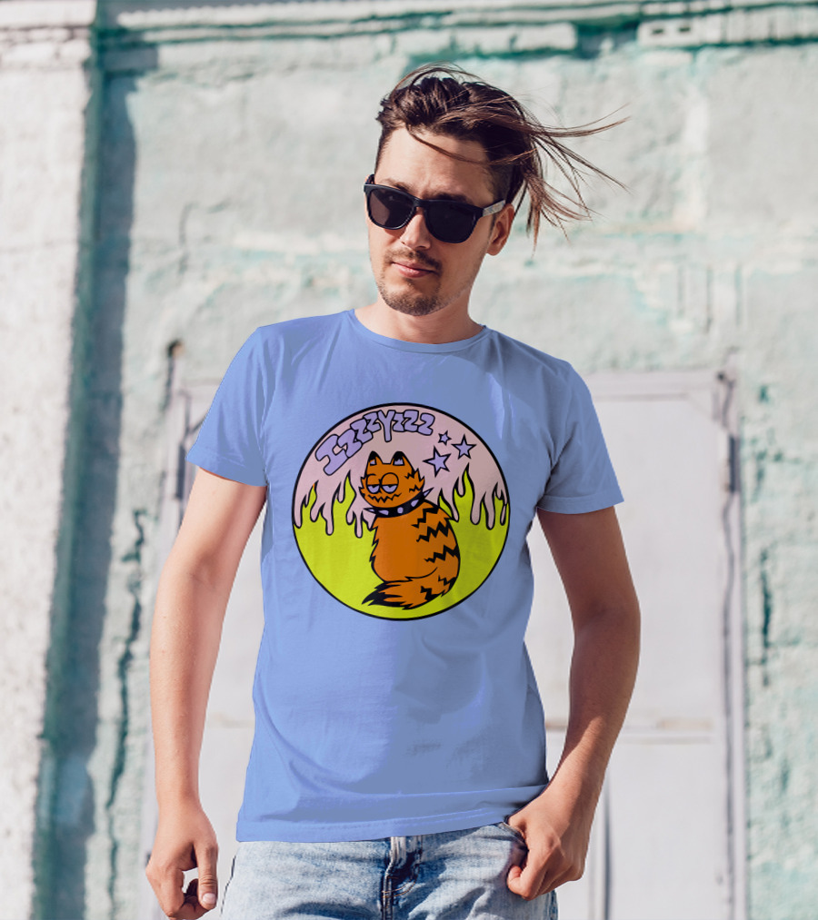 Izzzyzzz Crowdmade Merch Garfield Flame Stars T-Shirt
