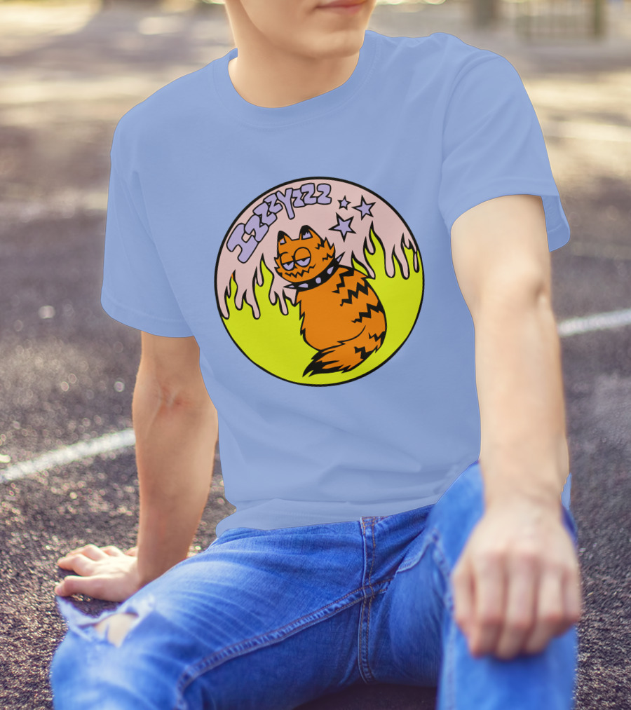 Izzzyzzz Crowdmade Merch Garfield Flame Stars T-Shirt