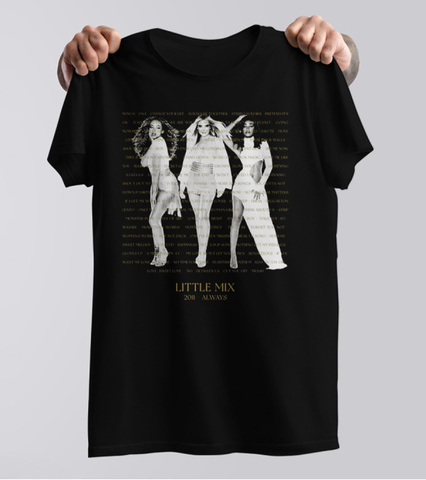 Little Mix 2011 Always Wings DNA Change Your Life Move Together Story Silver Lining T-Shirt