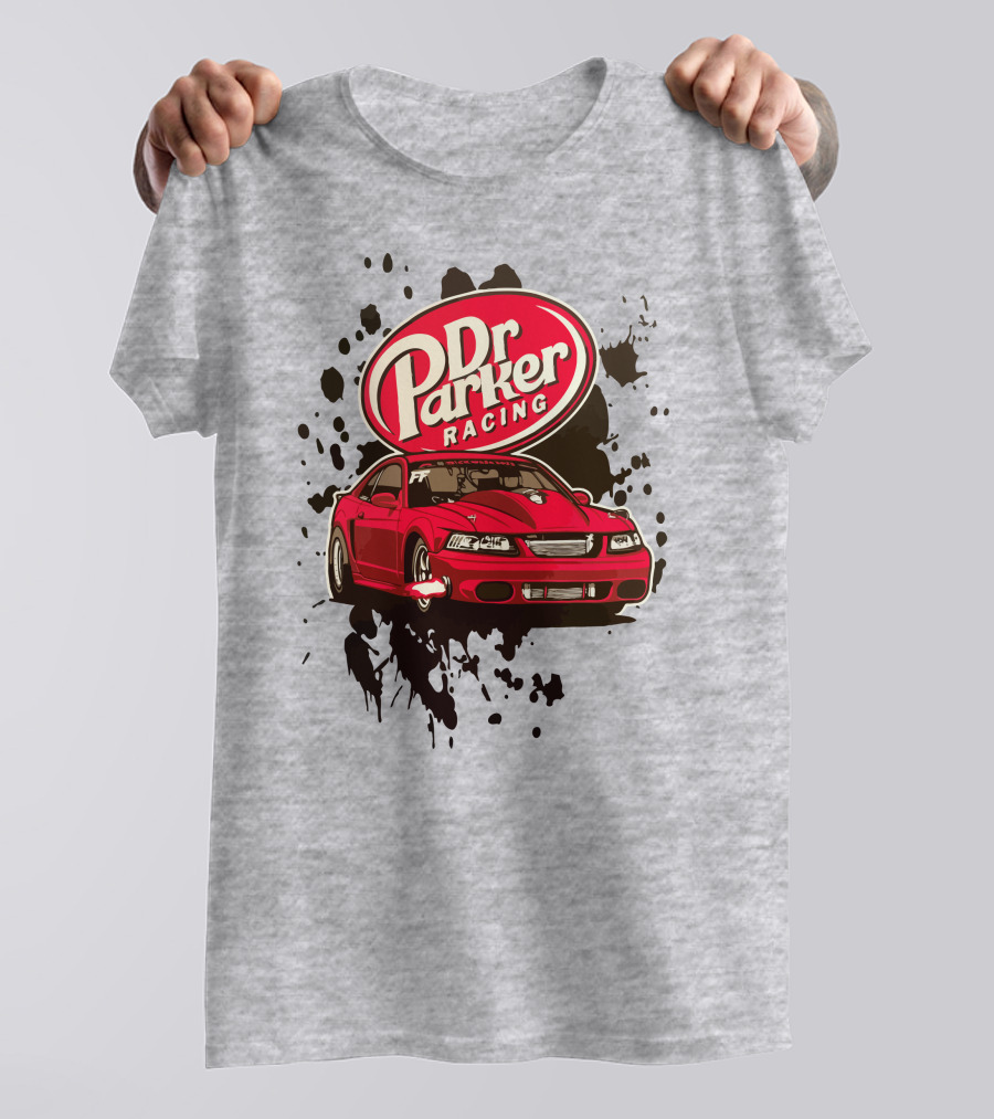 Dr Parker Racing Cleetus McFarland Merch Red Car T-Shirt