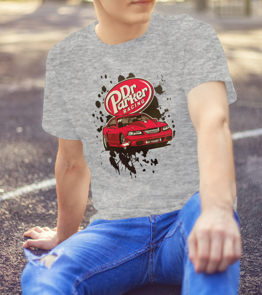 Dr Parker Racing Cleetus McFarland Merch Red Car T-Shirt