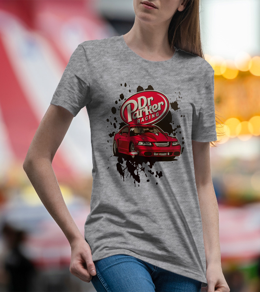 Dr Parker Racing Cleetus McFarland Merch Red Car T-Shirt