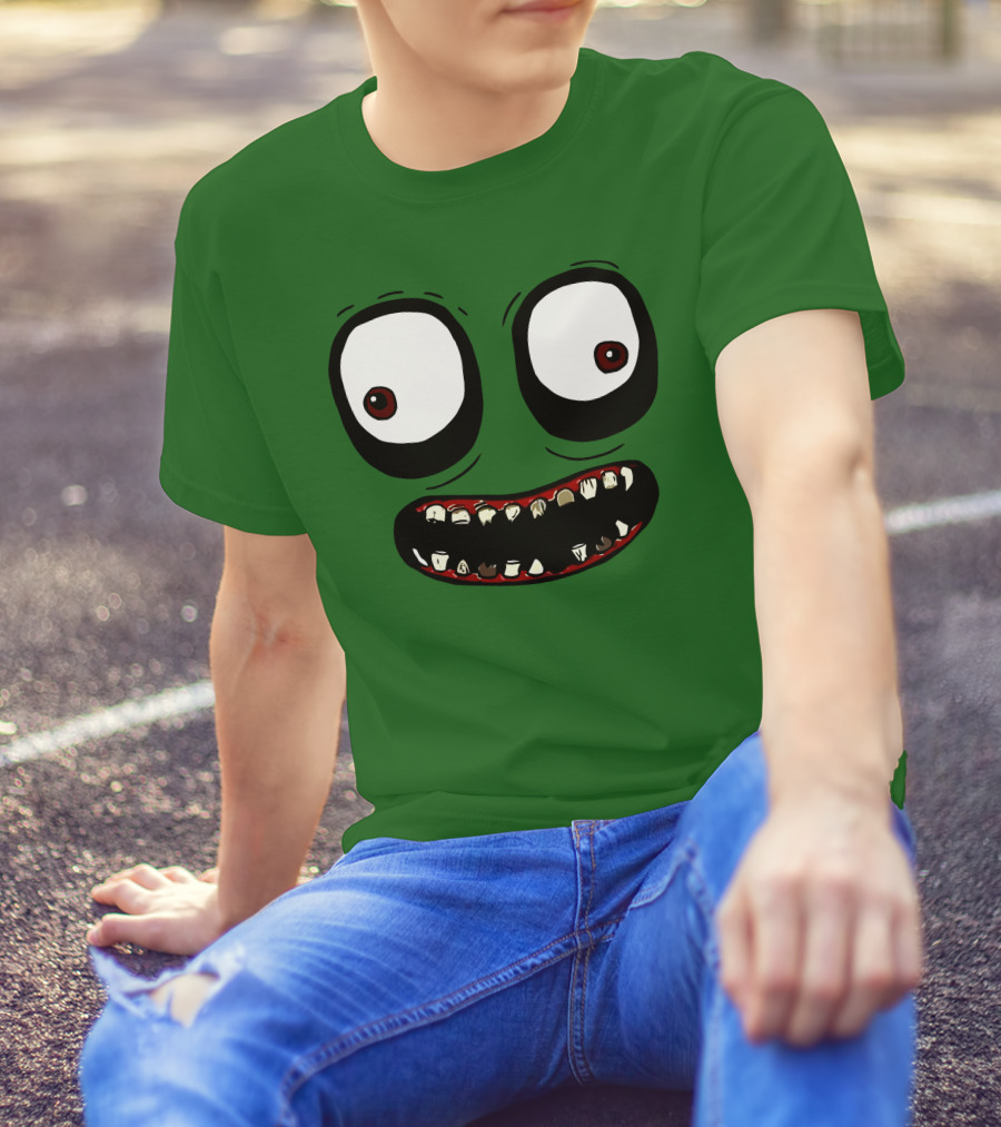 Salad Fingers Creepy Cartoon Eyes And Teeth Merch T-Shirt