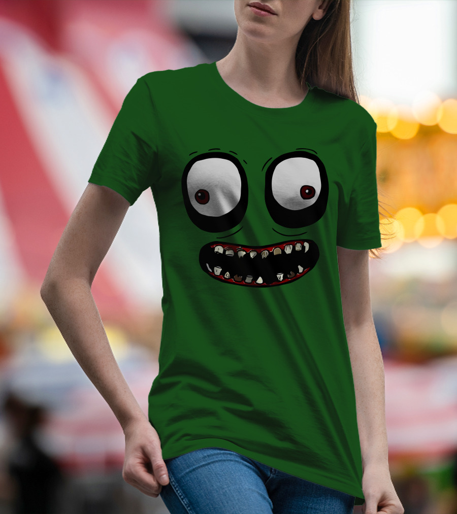 Salad Fingers Creepy Cartoon Eyes And Teeth Merch T-Shirt