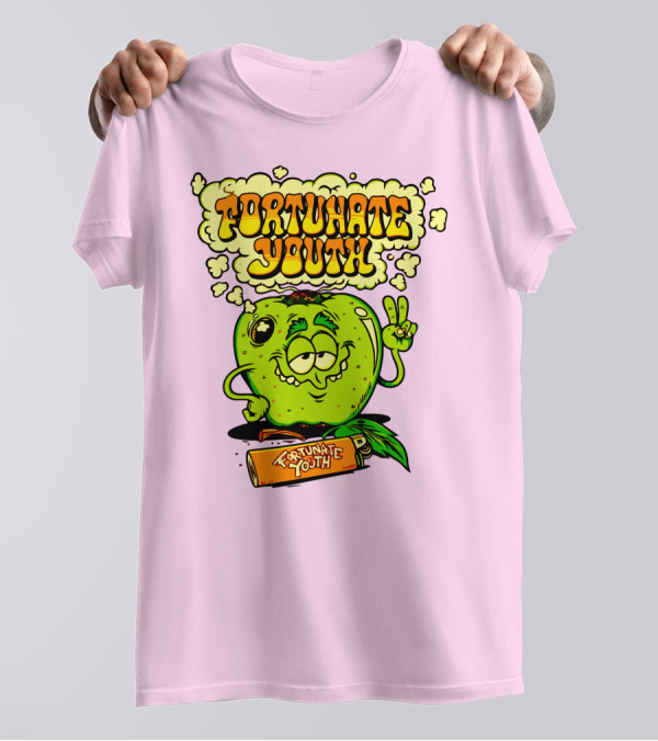 Fortunate Youth Merch Apple Smoking Peace Hand T-Shirt