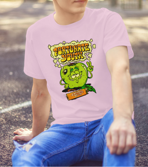 Fortunate Youth Merch Apple Smoking Peace Hand T-Shirt