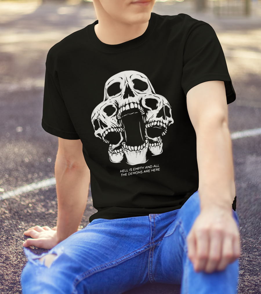 Kai Wachi Merch Skull Team Hell Is Empty And All The Demons Are Here T-Shirt