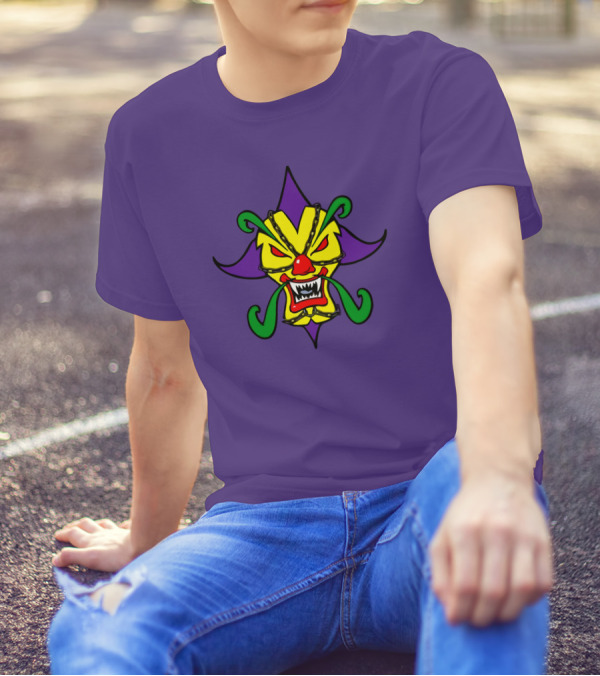 Psychopathic Merch Missing Link Found Joker's Card Mask Face Psychopathic Records Juggalo Merchandise T-Shirt