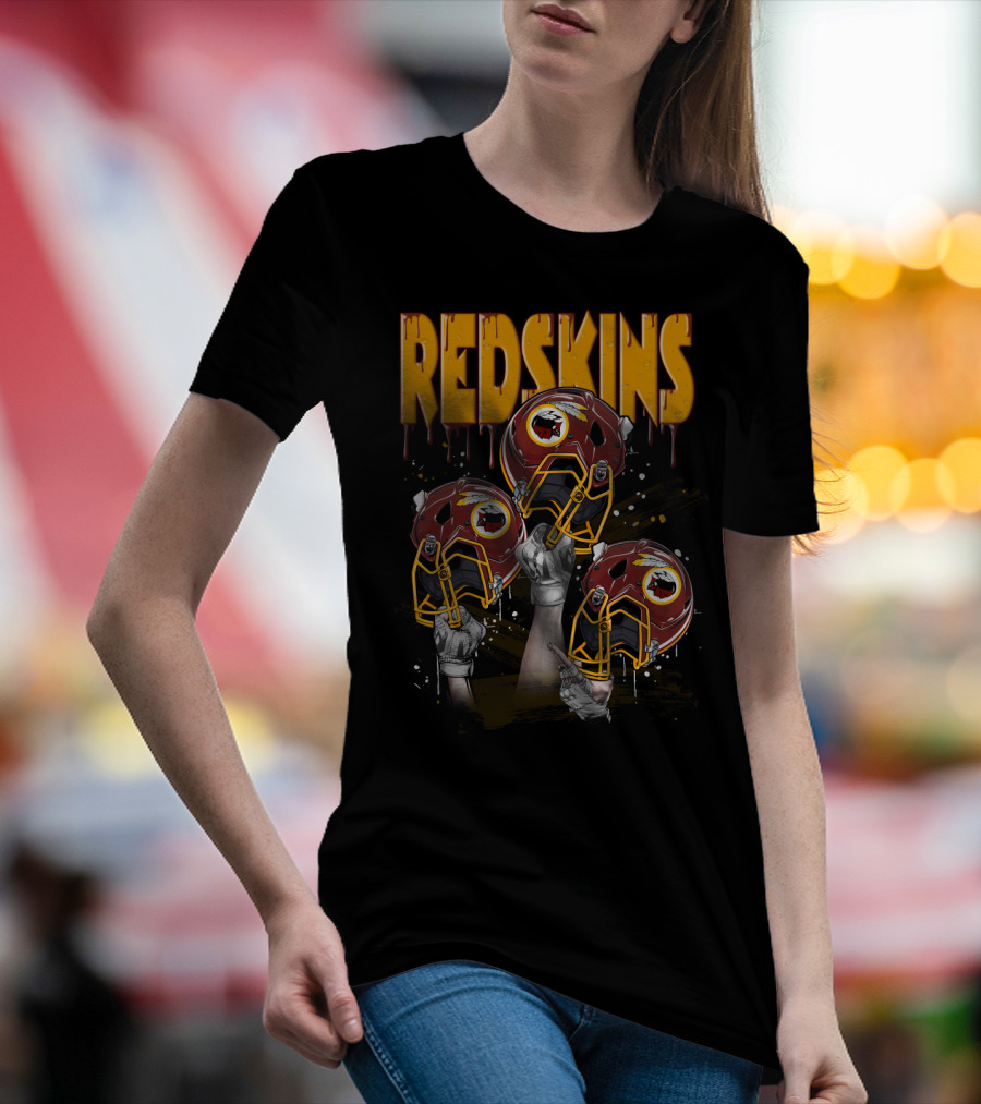 Redskins Football Helmets Elevated By Fans T-Shirt