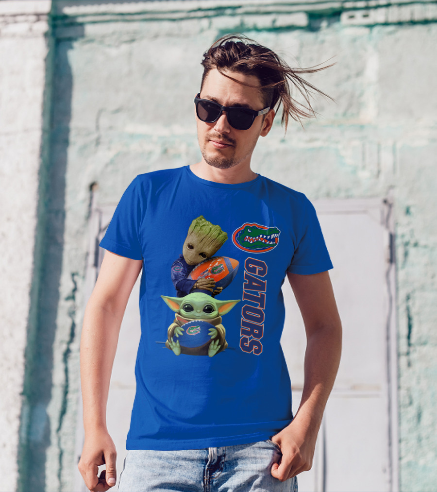 Gators Football Baby Alien And Tree Creature T-Shirt