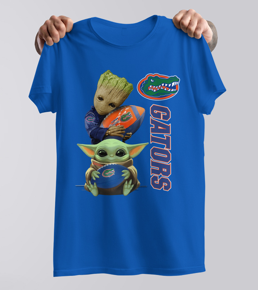 Gators Football Baby Alien And Tree Creature T-Shirt