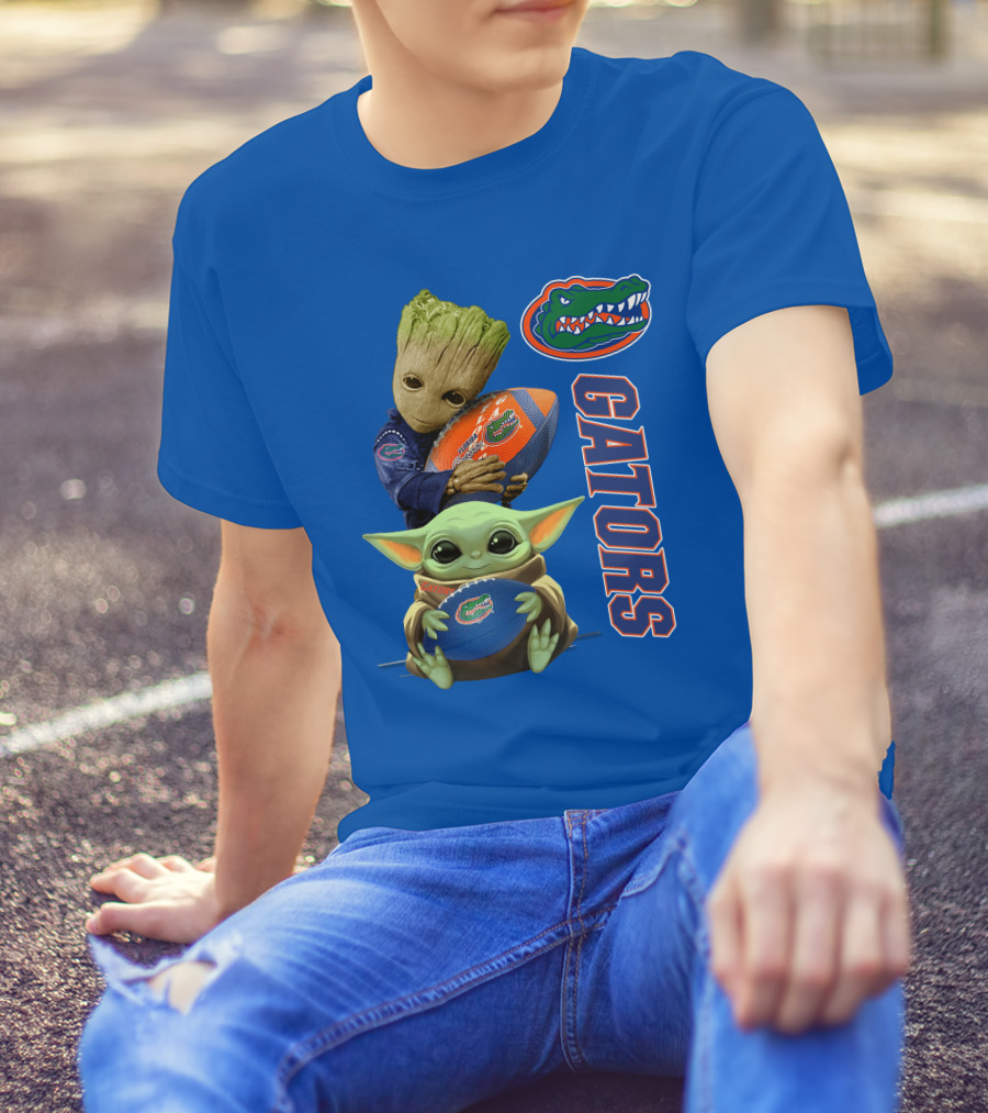 Gators Football Baby Alien And Tree Creature T-Shirt