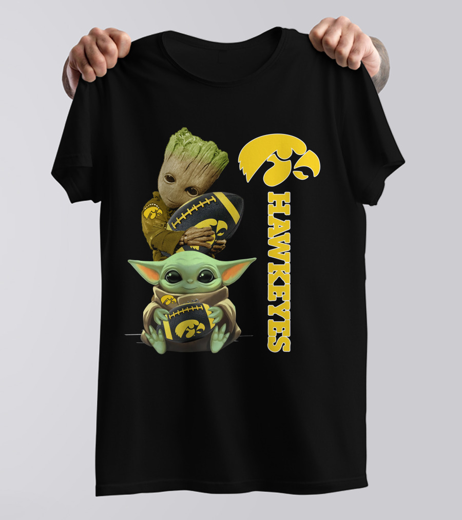 Baby Groot And Baby Yoda Hawkeyes T-Shirt