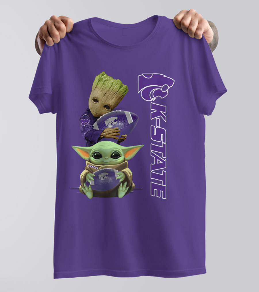 K-State Wildcats Groot Baby Yoda T-Shirt