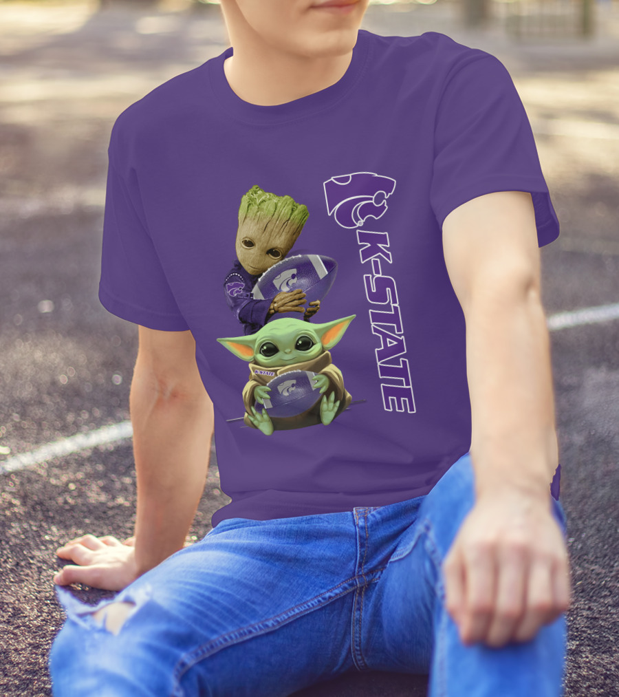 K-State Wildcats Groot Baby Yoda T-Shirt