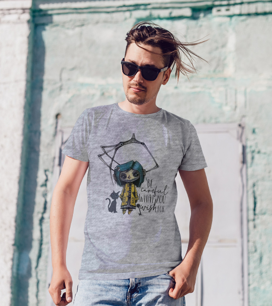 Be Careful What You Wish For Doll With Cat T-Shirt