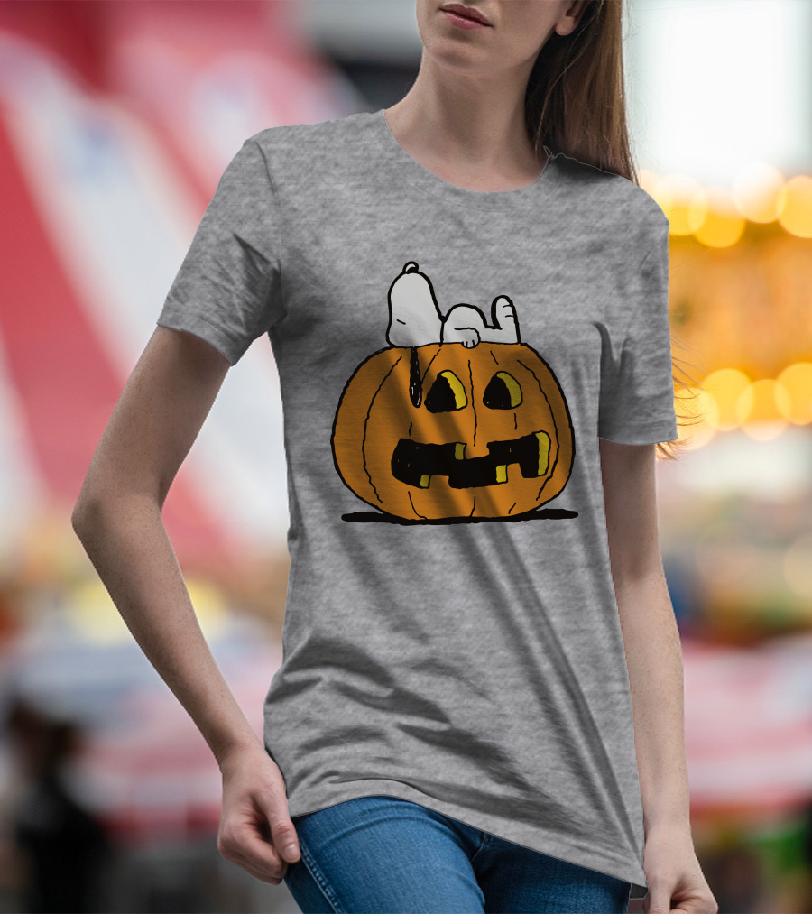Snoopy Halloween Pumpkin Peanuts T-Shirt