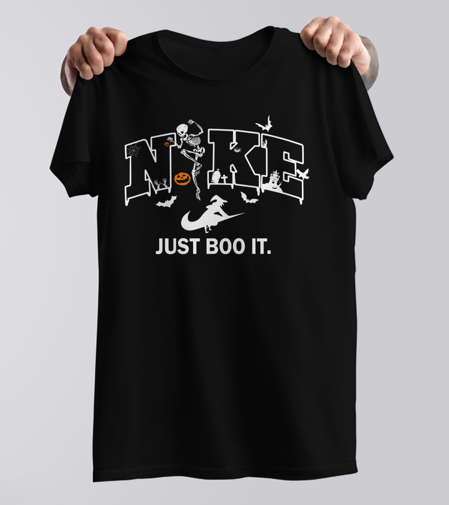 Vintage Skeleton Just Boo It Parody Halloween T-Shirt