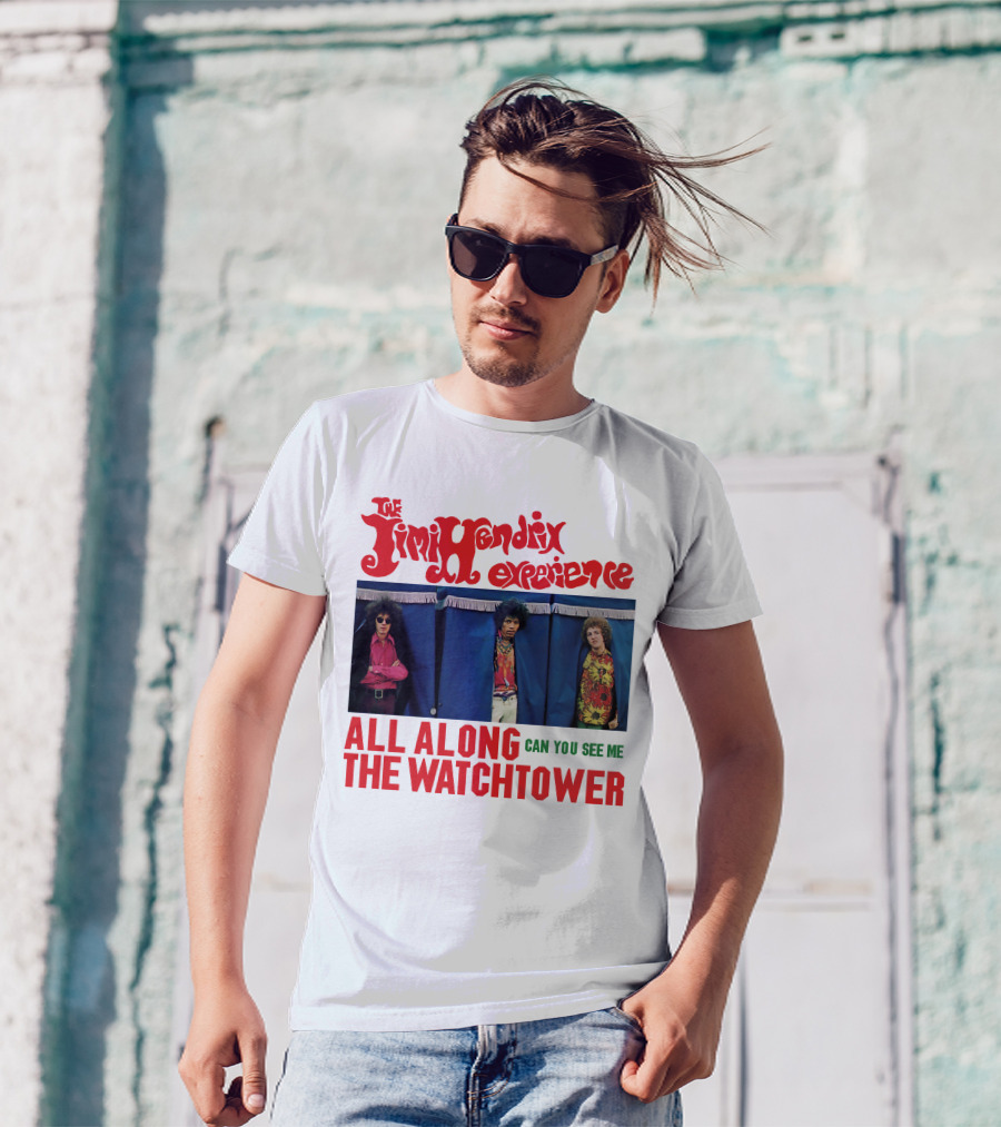 The Jimi Hendrix Experience All Along The Watchtower Can You See Me T-Shirt