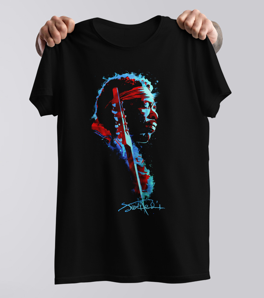 Jimi Hendrix Voodoo Child Watercolor T-Shirt