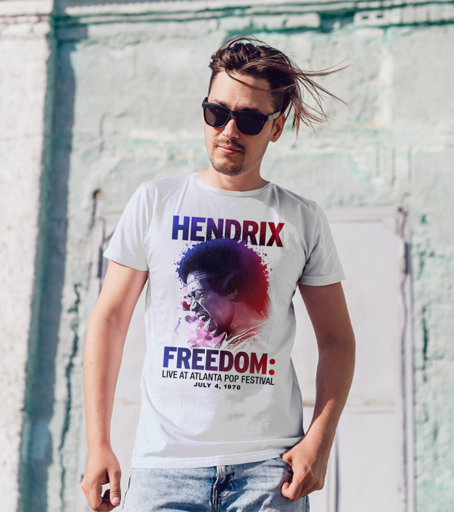 HENDRIX FREEDOM LIVE AT ATLANTA POP FESTIVAL JULY 4 1970 T-Shirt