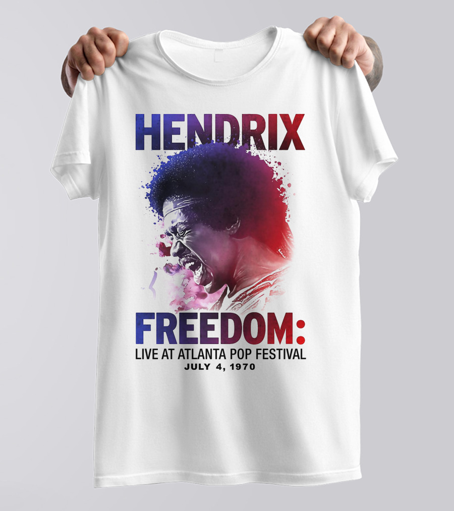 HENDRIX FREEDOM LIVE AT ATLANTA POP FESTIVAL JULY 4 1970 T-Shirt
