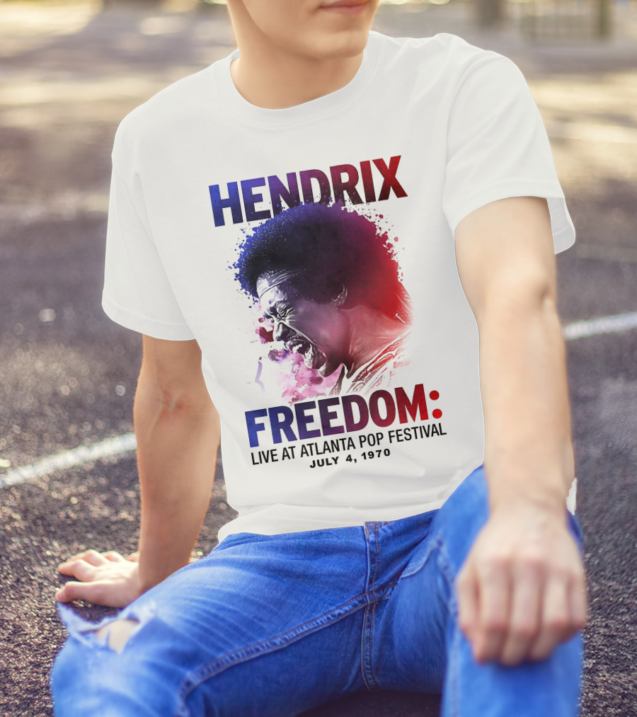 HENDRIX FREEDOM LIVE AT ATLANTA POP FESTIVAL JULY 4 1970 T-Shirt