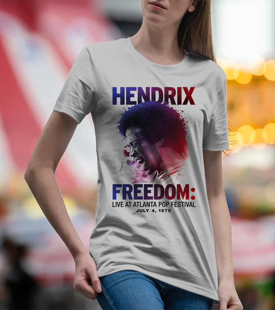 HENDRIX FREEDOM LIVE AT ATLANTA POP FESTIVAL JULY 4 1970 T-Shirt