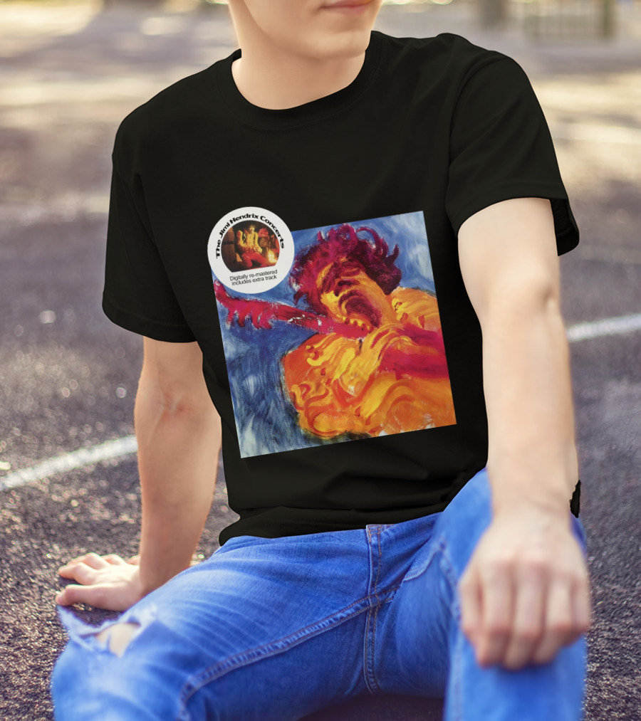 The Jimi Hendrix Concerts Digitally Re-Mastered Includes Extra Track T-Shirt