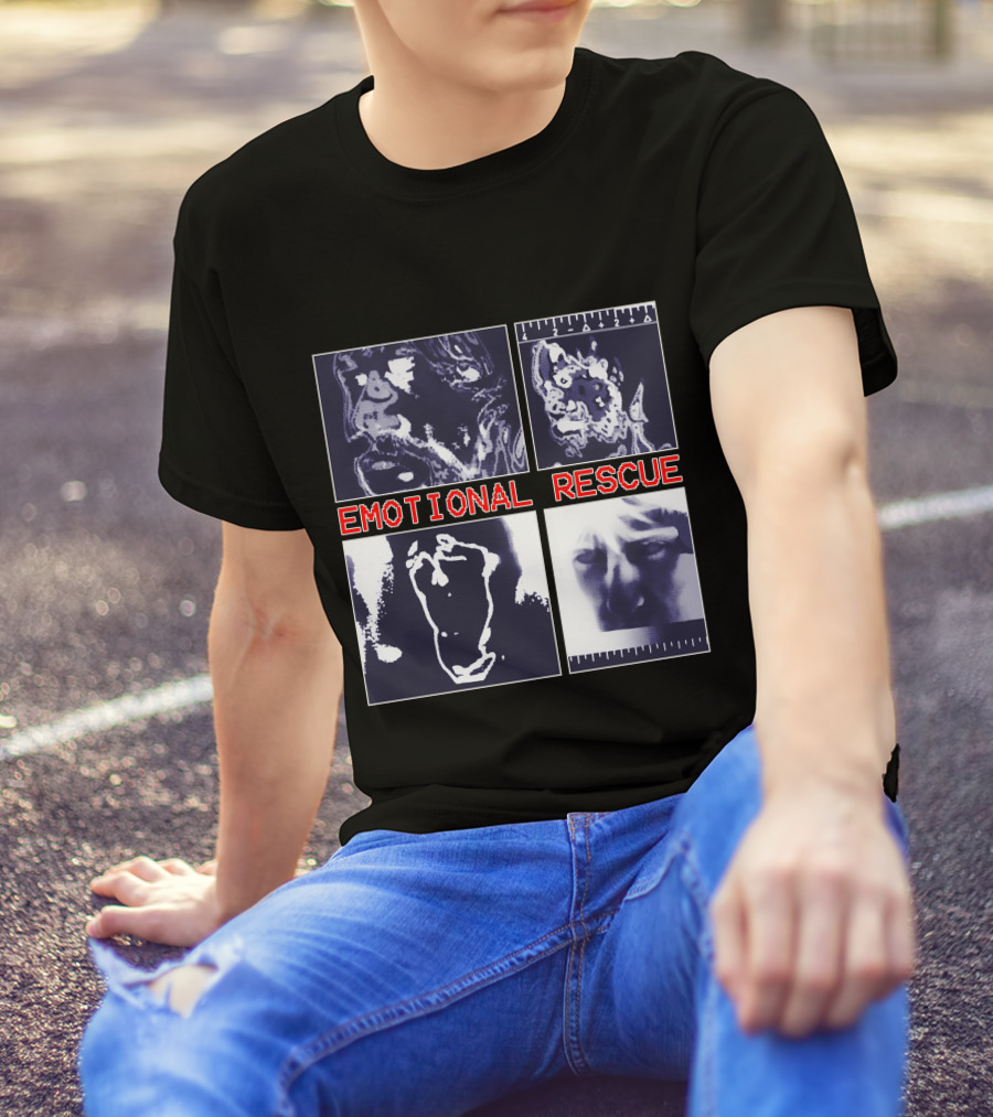 Emotional Rescue Album Cover Art Quadrants T-Shirt