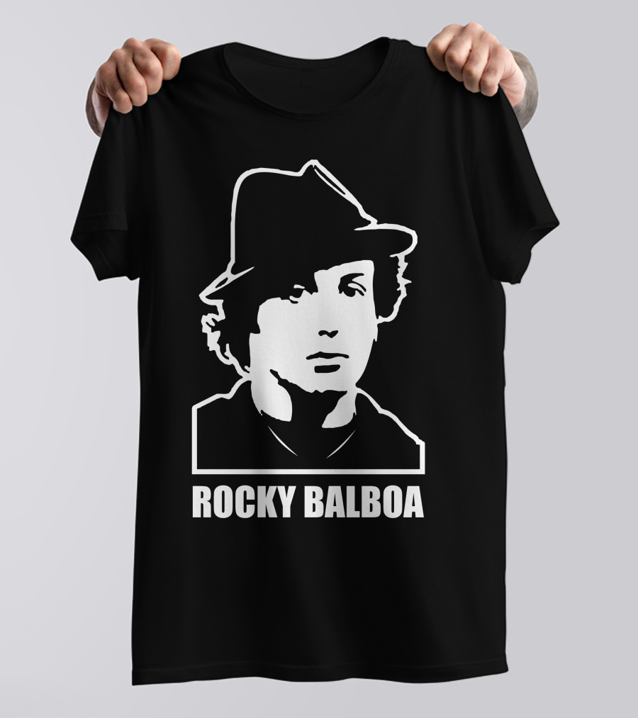 Rocky Balboa Iconic Boxing Legend With Hat T-Shirt
