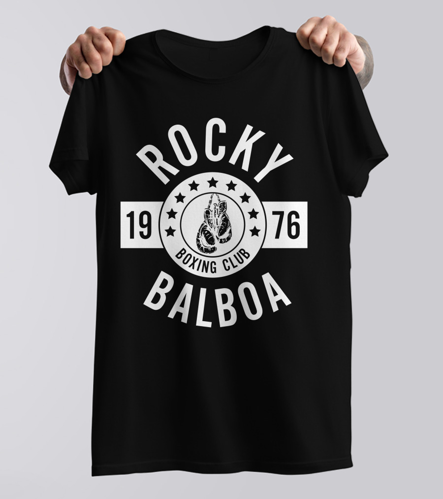 Rocky Balboa Boxing Club 1976 Vintage Gloves Emblem T-Shirt