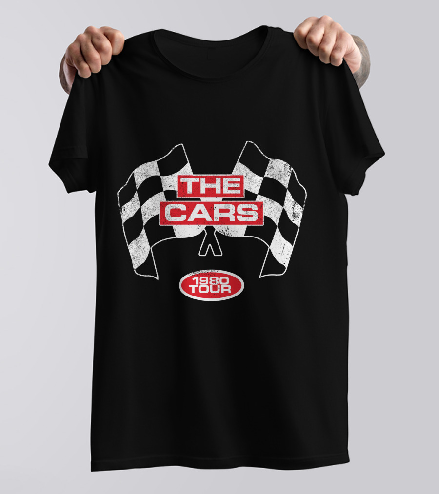 The Cars 1980 Tour Checkered Flags T-Shirt