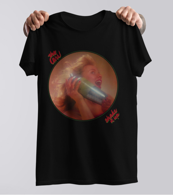 The Cure Shake It Up Retro Cocktail Shaker Girl T-Shirt