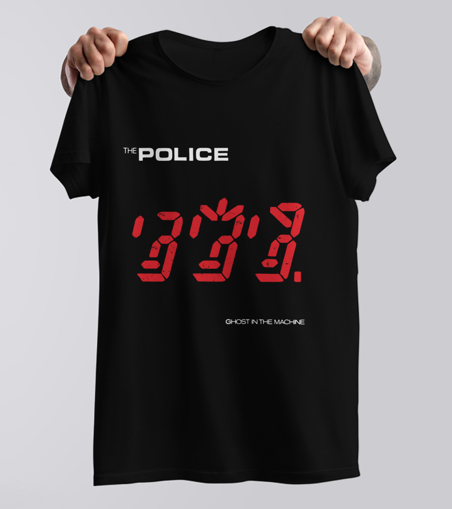 The Police Ghost In The Machine Digital Clock Display T-Shirt