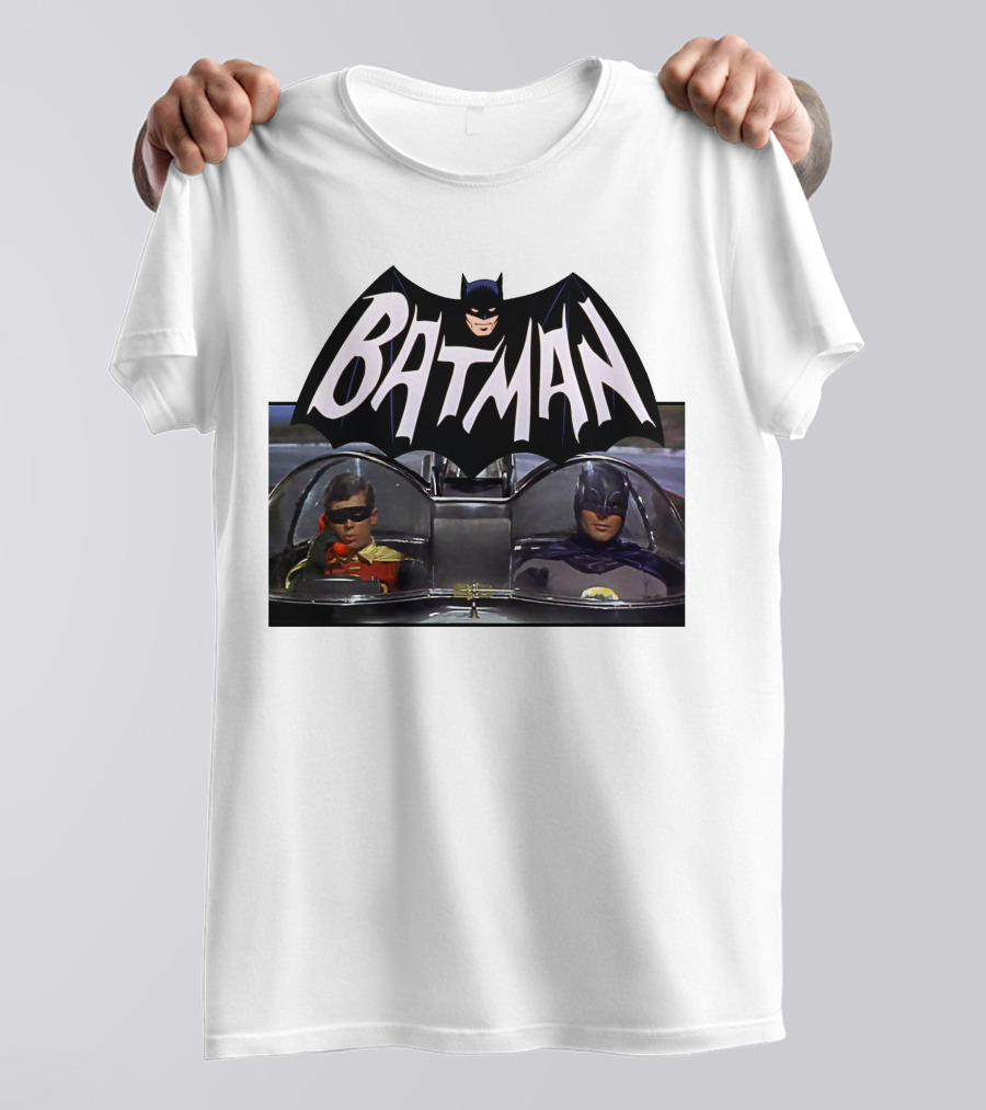 Batman TV Series Batmobile Dynamic Duo T-Shirt