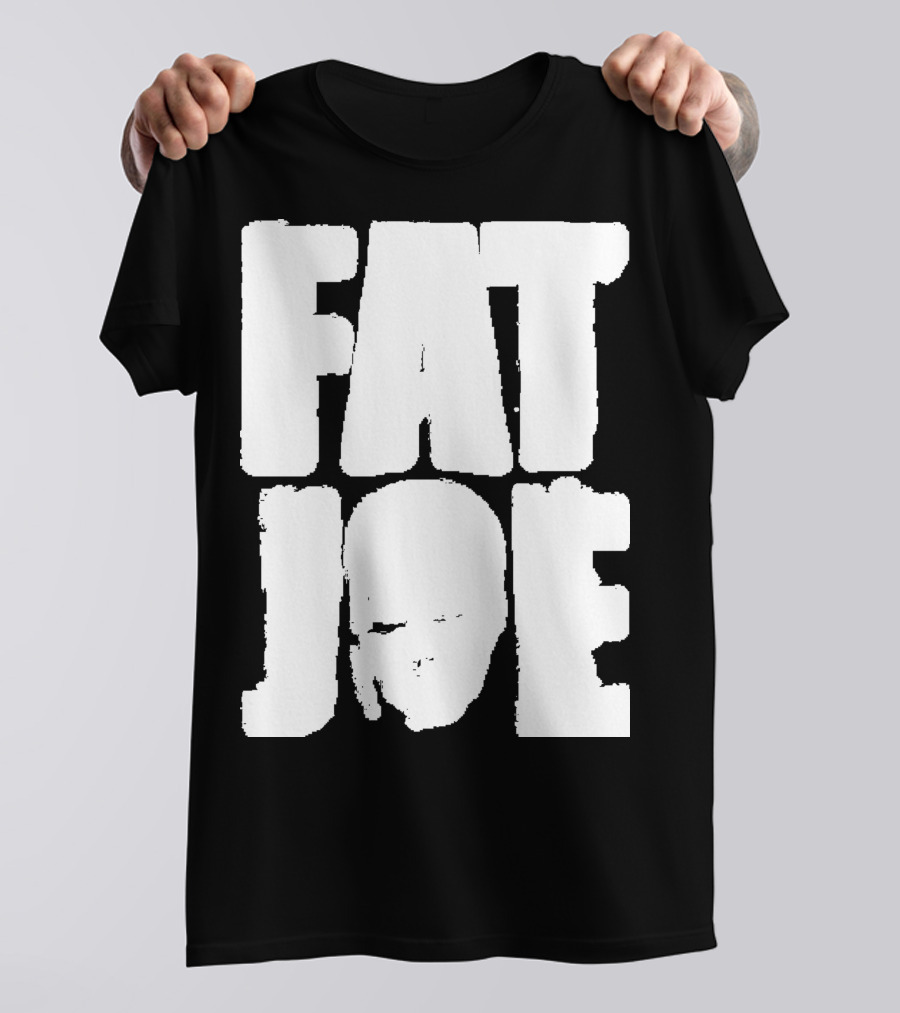 Fat Joe Face Inside Bold White Letters T-Shirt