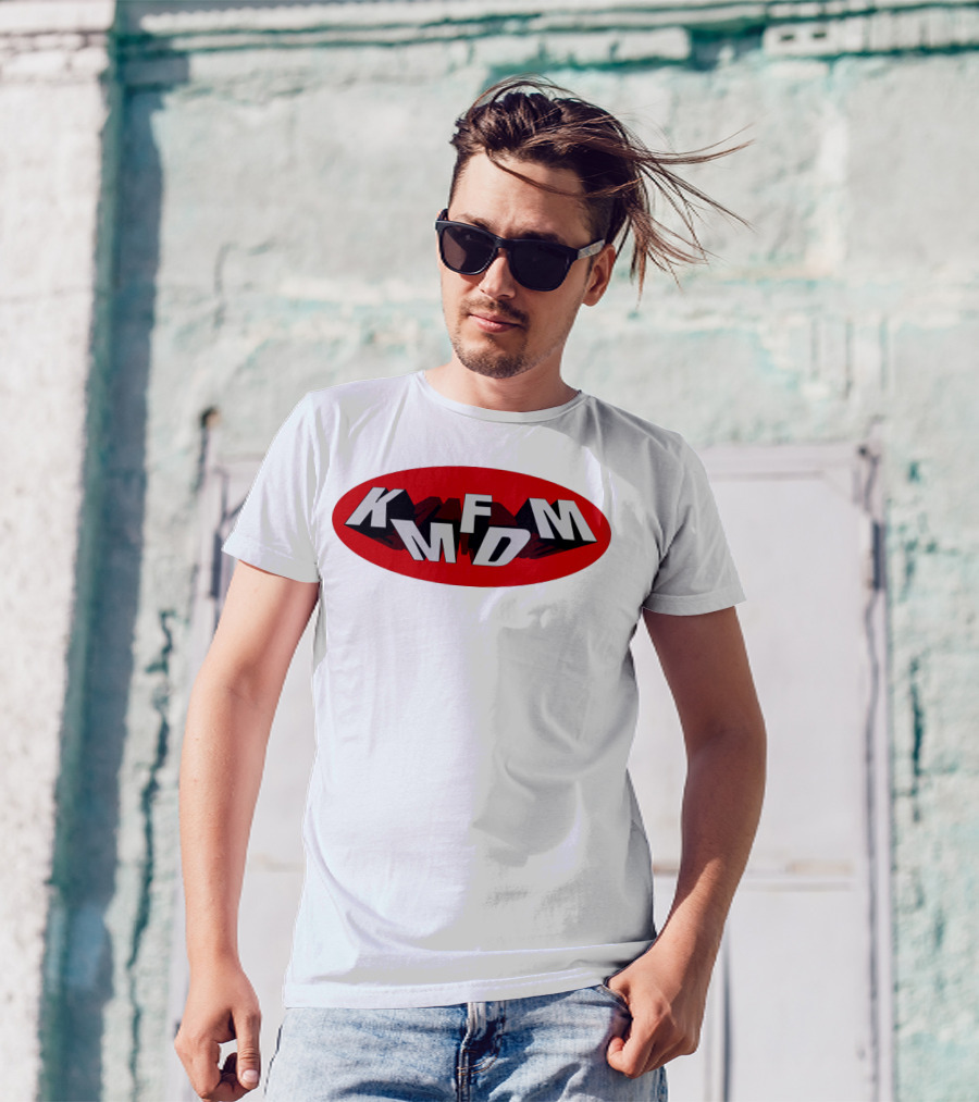 KMFDM Band Logo Oval Shadow T-Shirt