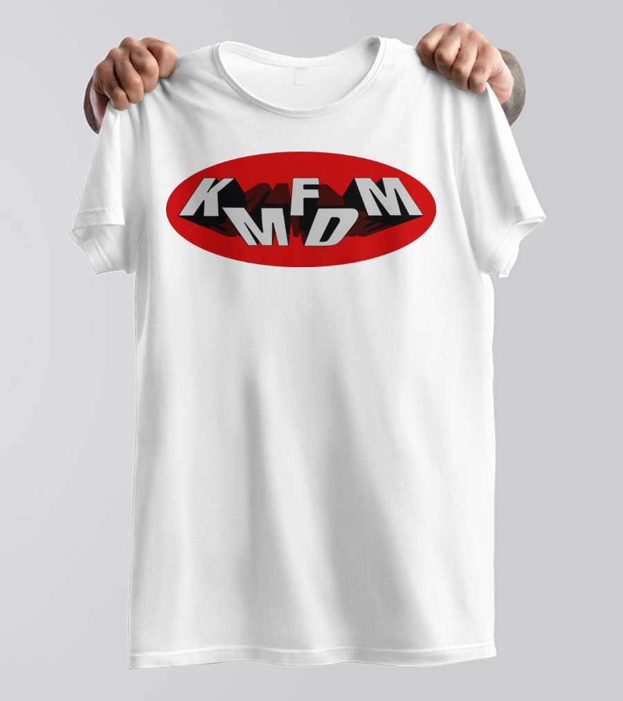KMFDM Band Logo Oval Shadow T-Shirt