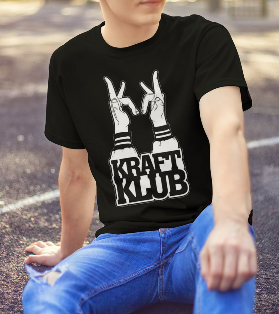 Kraftklub Band Rock German Iconic Hand Gesture T-Shirt